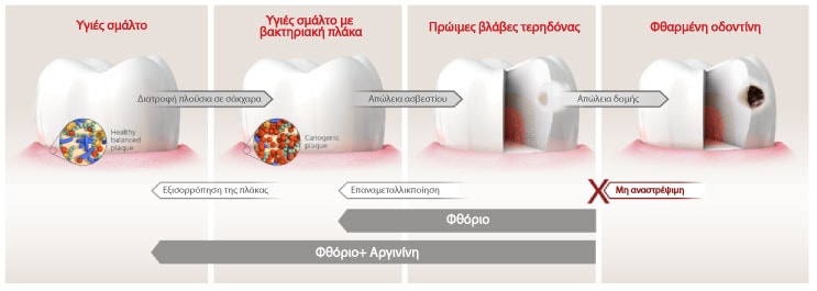 Φθόριο+ Αργινίνη